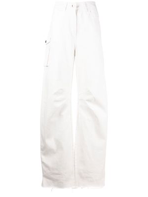 Almaz high-waist wide-leg jeans - White