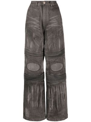 Almaz knee-pad biker jeans - Grey