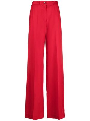 Almaz wool wide-leg trousers - Red