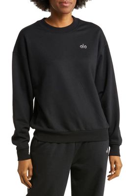 Alo Accolade Crewneck Sweatshirt in Black