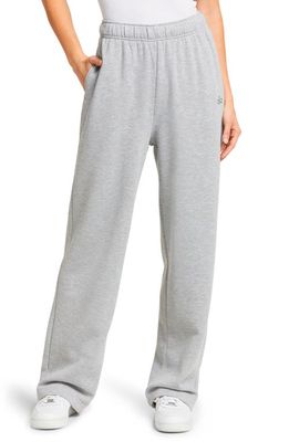 Alo Accolade Straight Leg Sweatpants in Athletic Heather Grey
