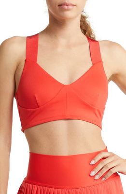 Alo Airbrush Rev it Up Bra in Red Hot Summer
