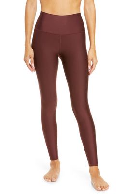 Alo Airlift High Waist 7/8 Leggings in Cherry Cola