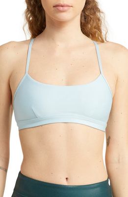 Alo Airlift Intrigue Bra in Chalk Blue