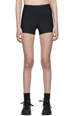Alo Black Polyester Sport Shorts