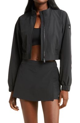 Alo Clubhouse Crop Jacket in Black