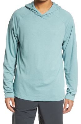 Alo Core Pullover Hoodie in Blue Agave
