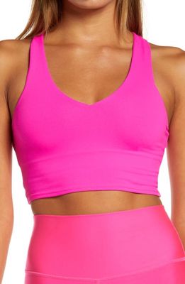 Alo Real Sports Bra in Neon Pink