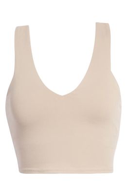 Alo Real Sports Bra in Taupe