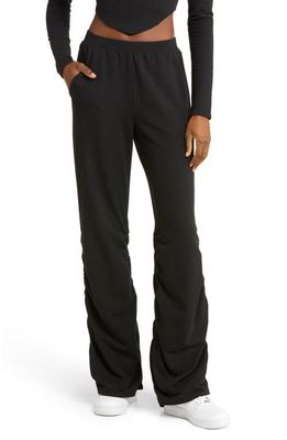 Alo Ruched French Terry Pants in Black