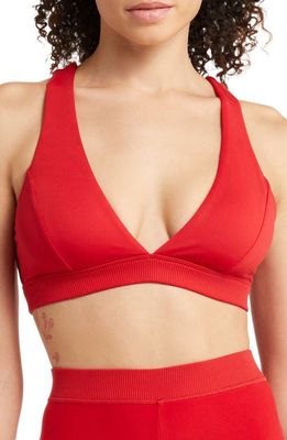 Alo Soft Show Off Bra in Classic Red