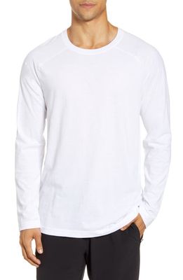 Alo Triumph Raglan Long Sleeve T-Shirt in White