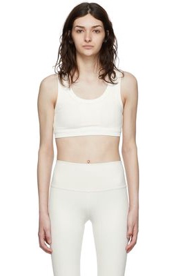 Alo White Polyester Sport Bra