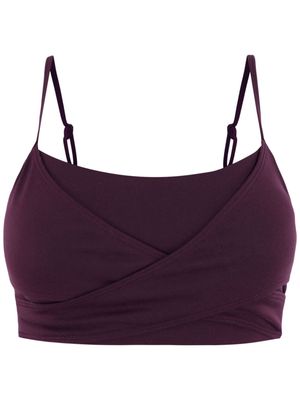 Alo Yoga Airbrush Enso adjustable performance bra - Purple