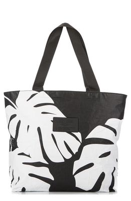 Aloha Collection Day Tripper Water Resistant Tyvek Tote in White On Black
