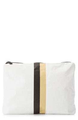 Aloha Collection Medium Water Resistant Tyvek Zip Pouch in Lux