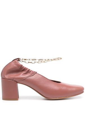 ALOHAS Agent Anklet leather pumps - Pink
