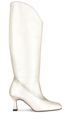 ALOHAS Billy Boots in Metallic Silver