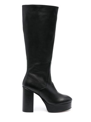 ALOHAS Joanna 115mm leather boots - Black
