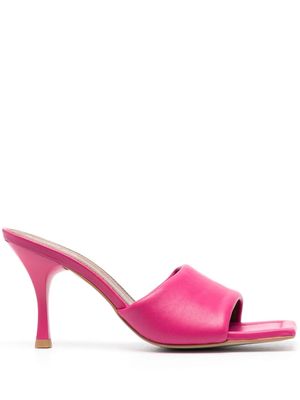ALOHAS Puffy open-toe leather mules - Pink