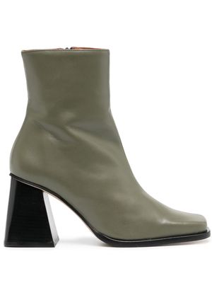 ALOHAS South 90mm leather ankle boots - Green
