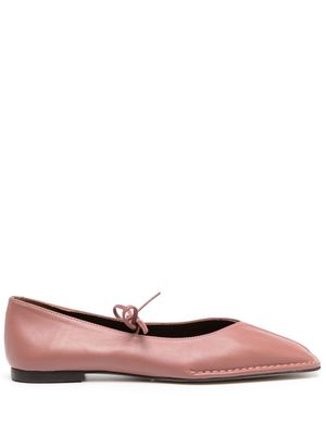 ALOHAS Sway leather ballerina shoes - Pink