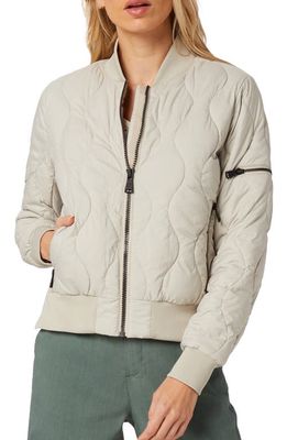 Alp N Rock Metro III Water Repellent Quilted Bomber Jacket in Pumice