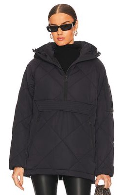 Alp N Rock Yuki Anorak Pullover Jacket in Black