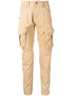 Alpha Industries cargo-pocket straight leg trousers - Brown