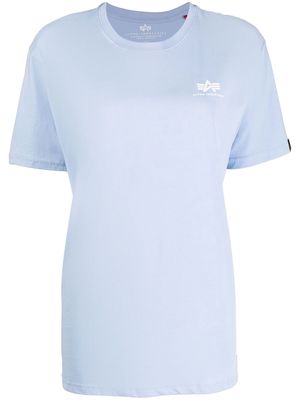 Alpha Industries chest logo-print detail T-shirt - Blue