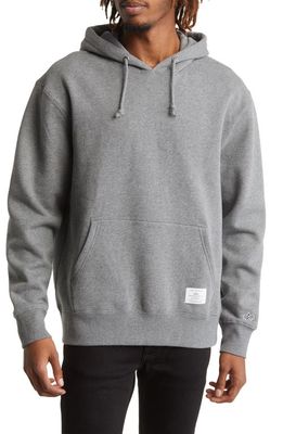 Alpha Industries Essential Hoodie Sweatshirt in Medium Charcoal Heather 