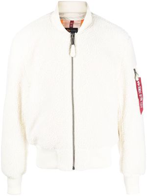 Alpha Industries faux-shearling bomber-jacket - Neutrals