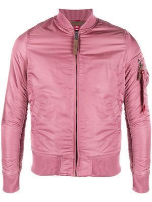 Alpha Industries gathered-detail bomber jacket - Pink