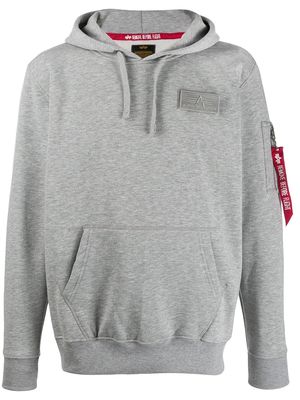 Alpha Industries hooded logo sweatshirt - Grey