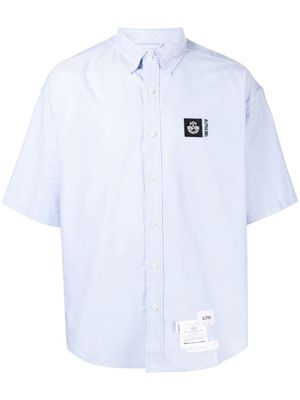 Alpha Industries logo-patch short-sleeve shirt - Blue