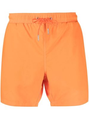 Alpha Industries logo-patch swim shorts - Orange