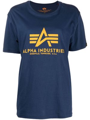 Alpha Industries logo-print detail T-shirt - Blue
