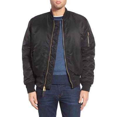 Alpha Industries MA-1 Reversible Bomber Jacket in Black 