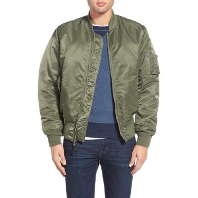 Alpha Industries MA-1 Reversible Bomber Jacket in Sage 