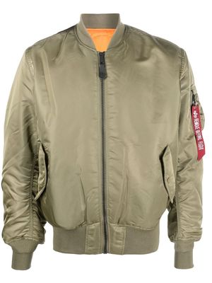Alpha Industries MA-1 reversible padded bomber jacket - Green