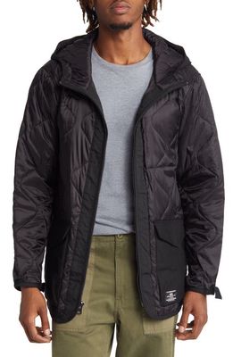 Alpha Industries Quilted Fishtail Jacket in Black
