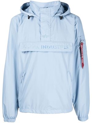Alpha Industries zip pockets hooded jacket - Blue