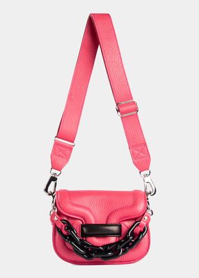 Alpha Micro Saddle Leather Crossbody Bag