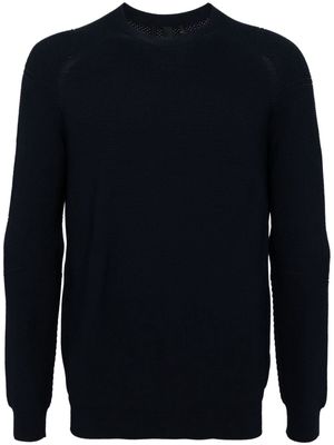 Alpha Tauri crew-neck knitted jumper - Blue