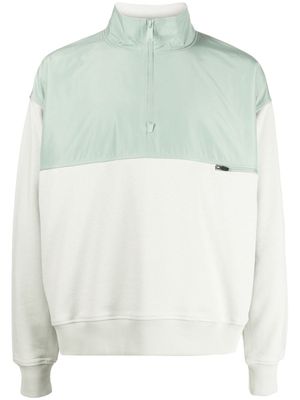 Alpha Tauri half-zip panelled sweatshirt - Green