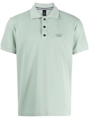 Alpha Tauri logo-appliqué piqué polo shirt - Green