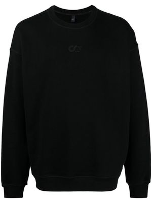 Alpha Tauri Seove logo-embroidered cotton sweatshirt - Black