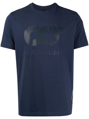 Alpha Tauri SS Signature logo-print T-shirt - Blue