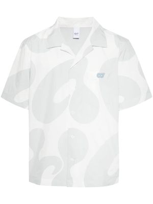 Alpha Tauri Wopir abstract-print shirt - White