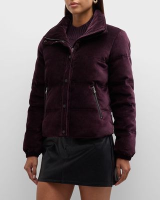 Alpine Velvet Puffer Jacket